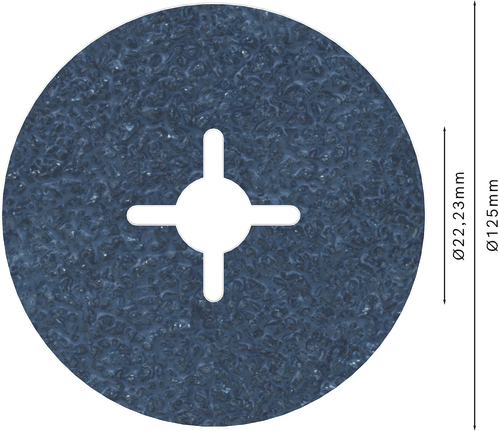 قرص الألياف Bosch PRO R574 مقاس 125 مم و24.